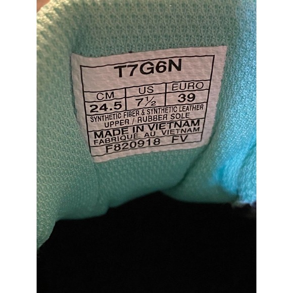 Womens Asics Gel Venture 7.5 Running Athletic Shoes Gray Black Aqua - Picture 4 of 11